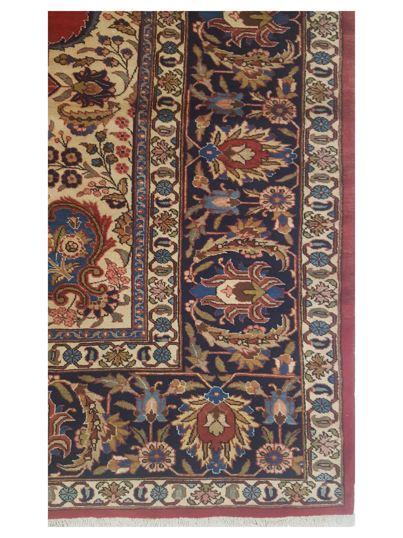 Pacific Khoy 67250 Red Navy Traditional Hand Knotted Rug