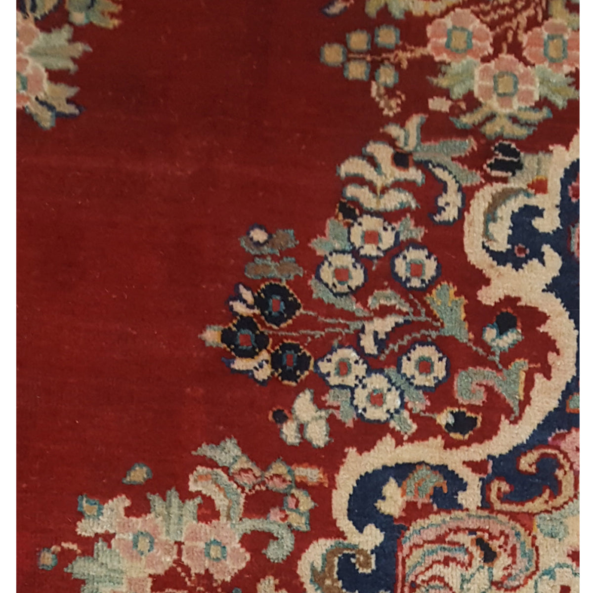 Pacific Mahal 67251 Red Navy Traditional Hand Knotted Rug