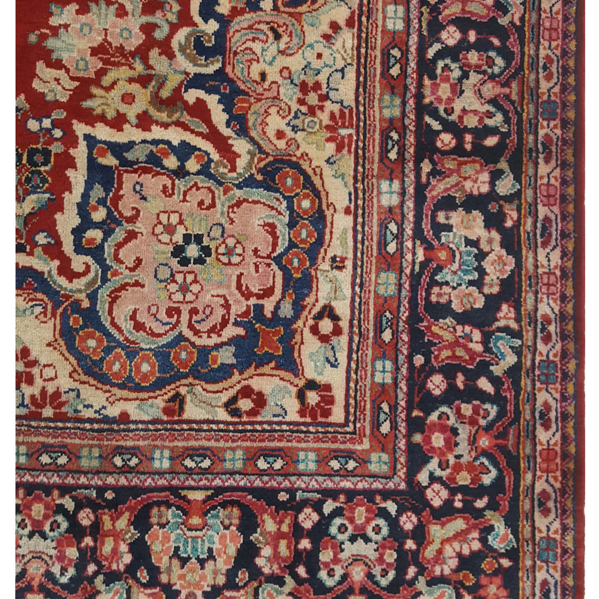 Pacific Mahal 67251 Red Navy Traditional Hand Knotted Rug