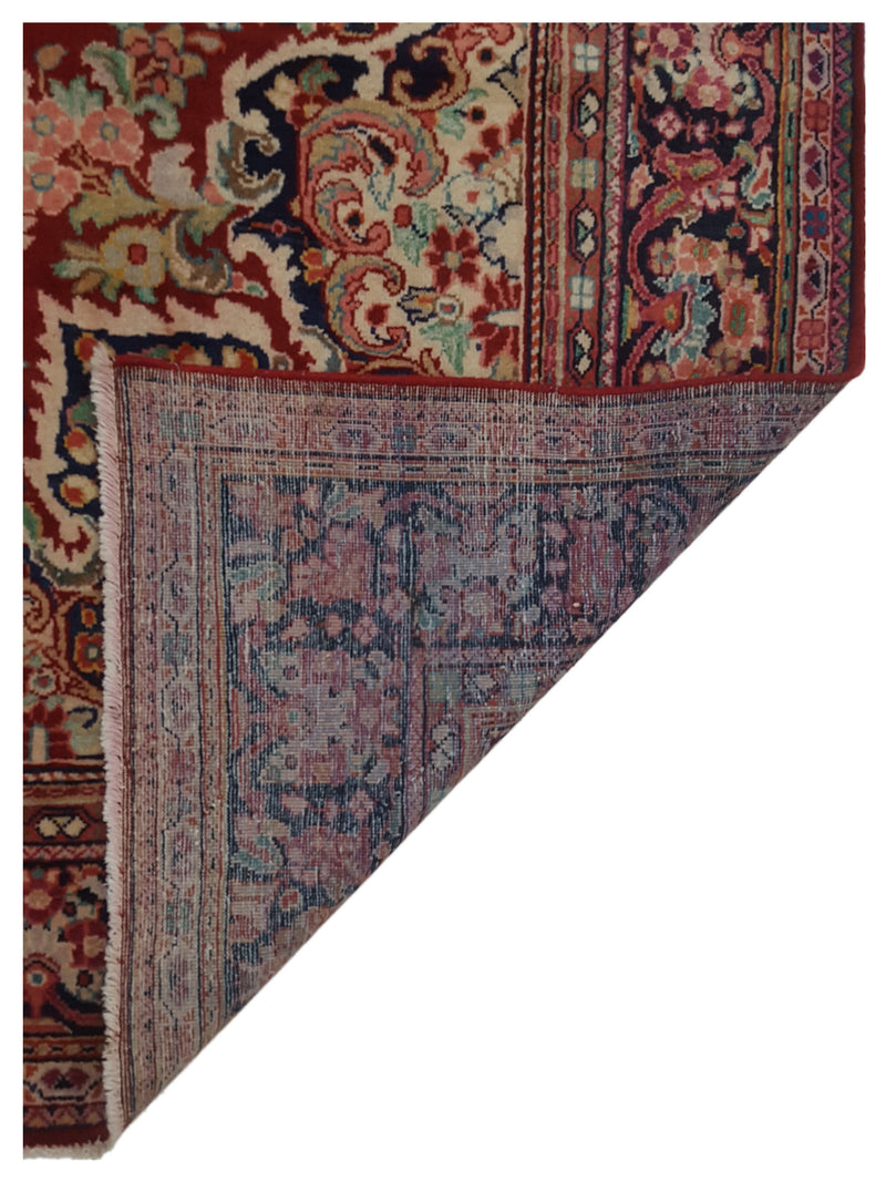 Pacific Mahal 67251 Red Navy Traditional Hand Knotted Rug