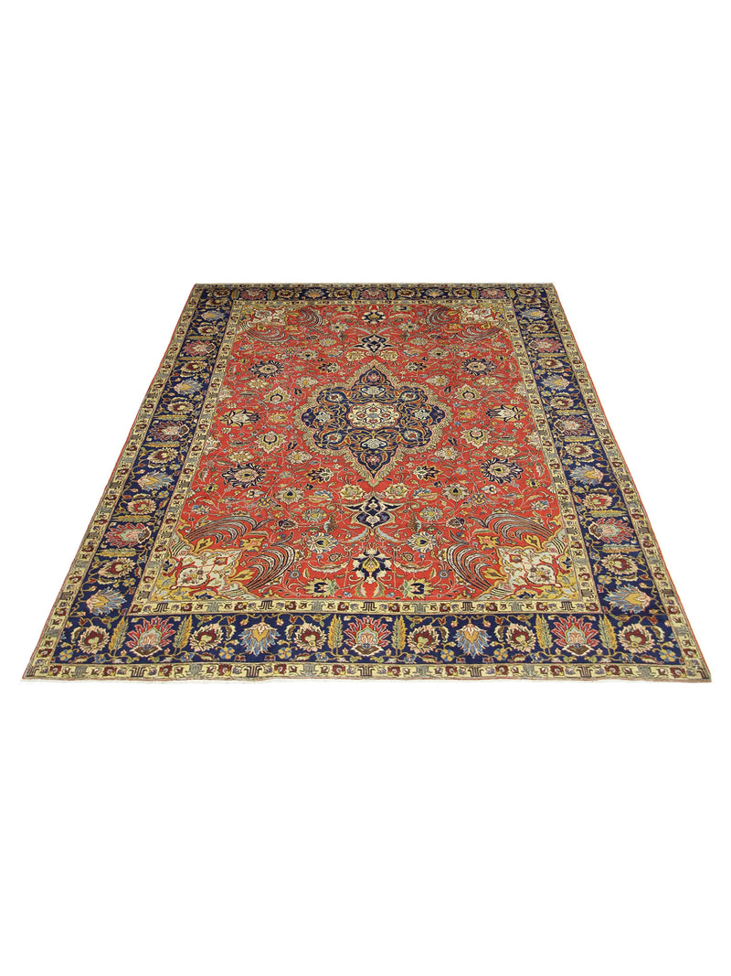 Pacific Khoy 67252 Red Navy Traditional Hand Knotted Rug