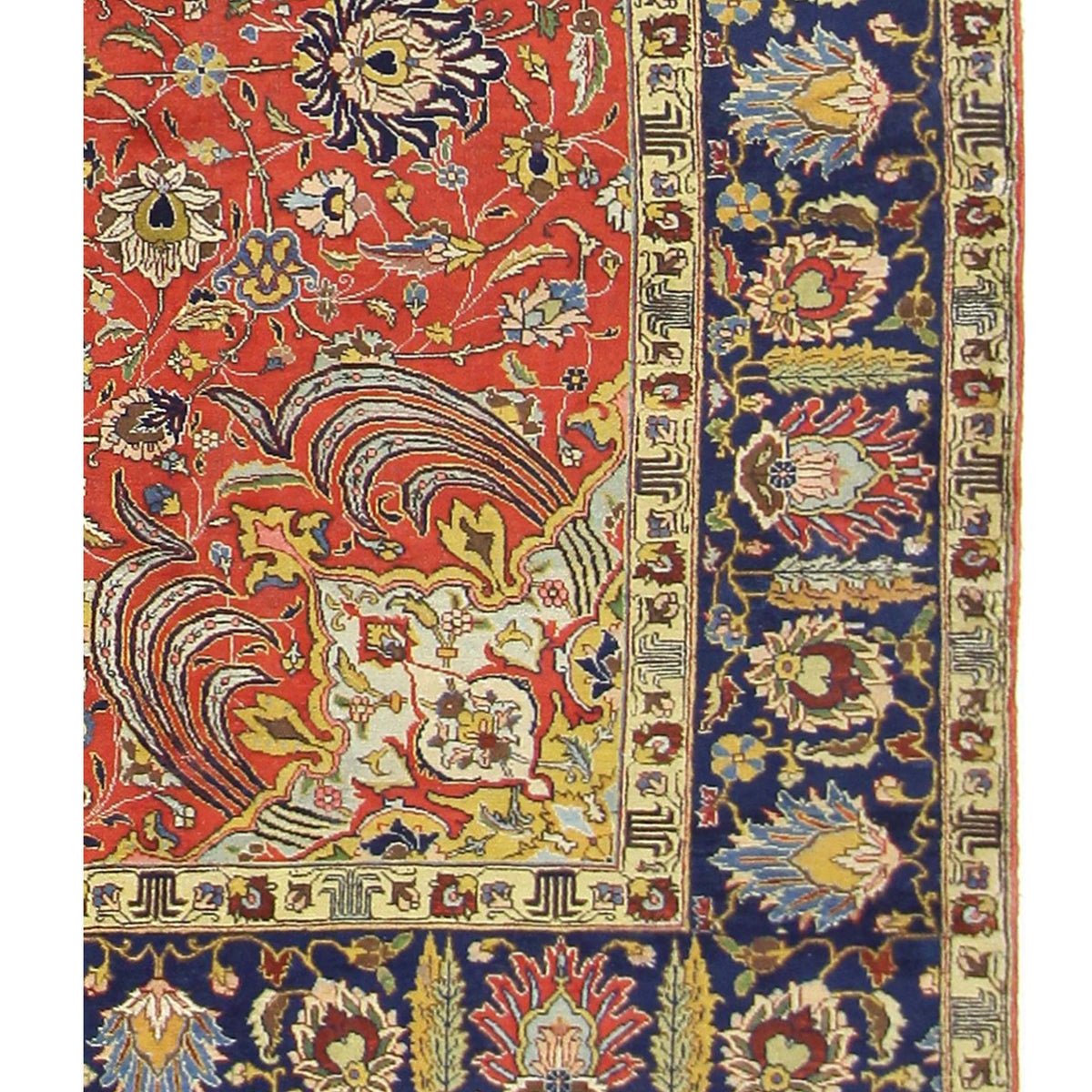 Pacific Khoy 67252 Red Navy Traditional Hand Knotted Rug