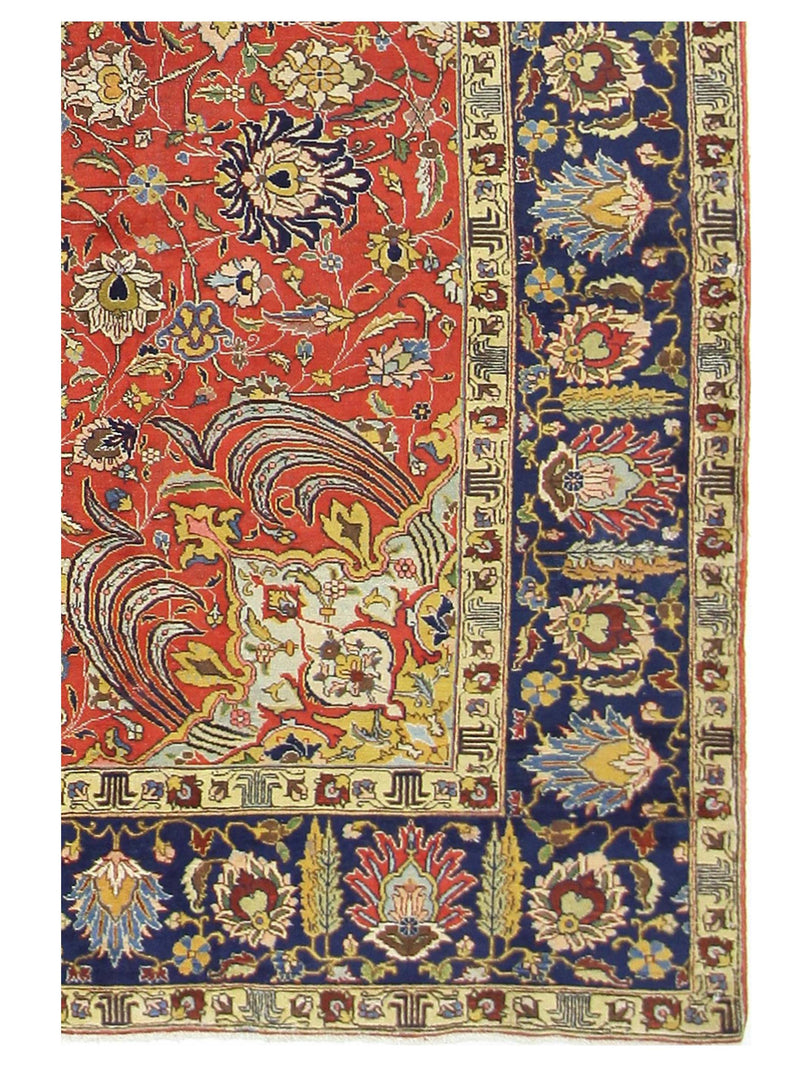 Pacific Khoy 67252 Red Navy Traditional Hand Knotted Rug