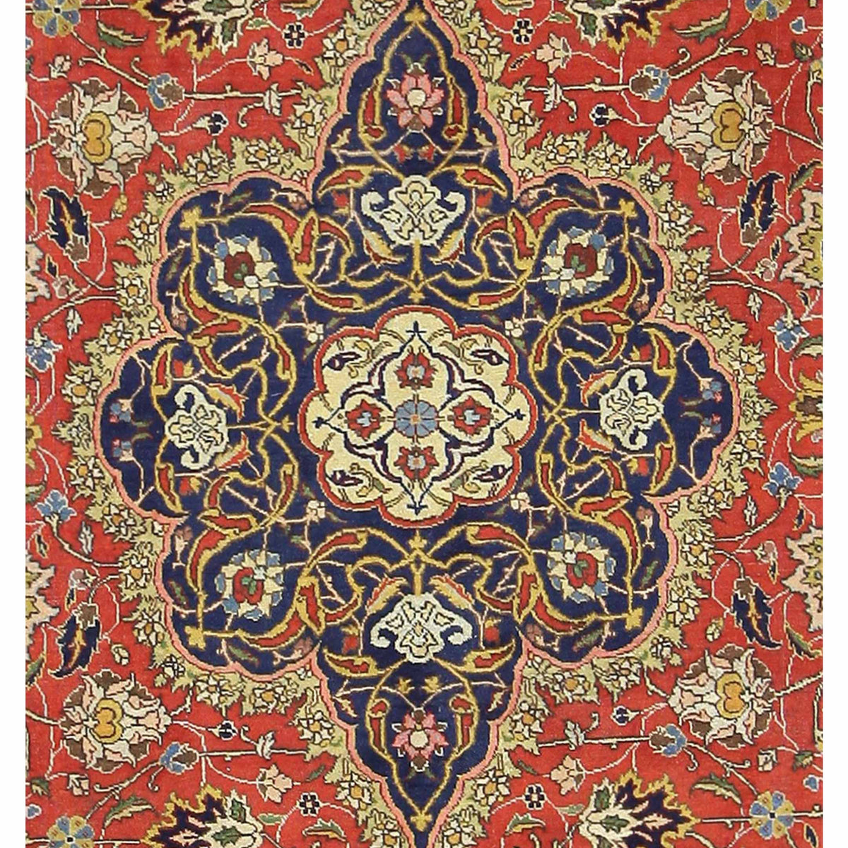 Pacific Khoy 67252 Red Navy Traditional Hand Knotted Rug