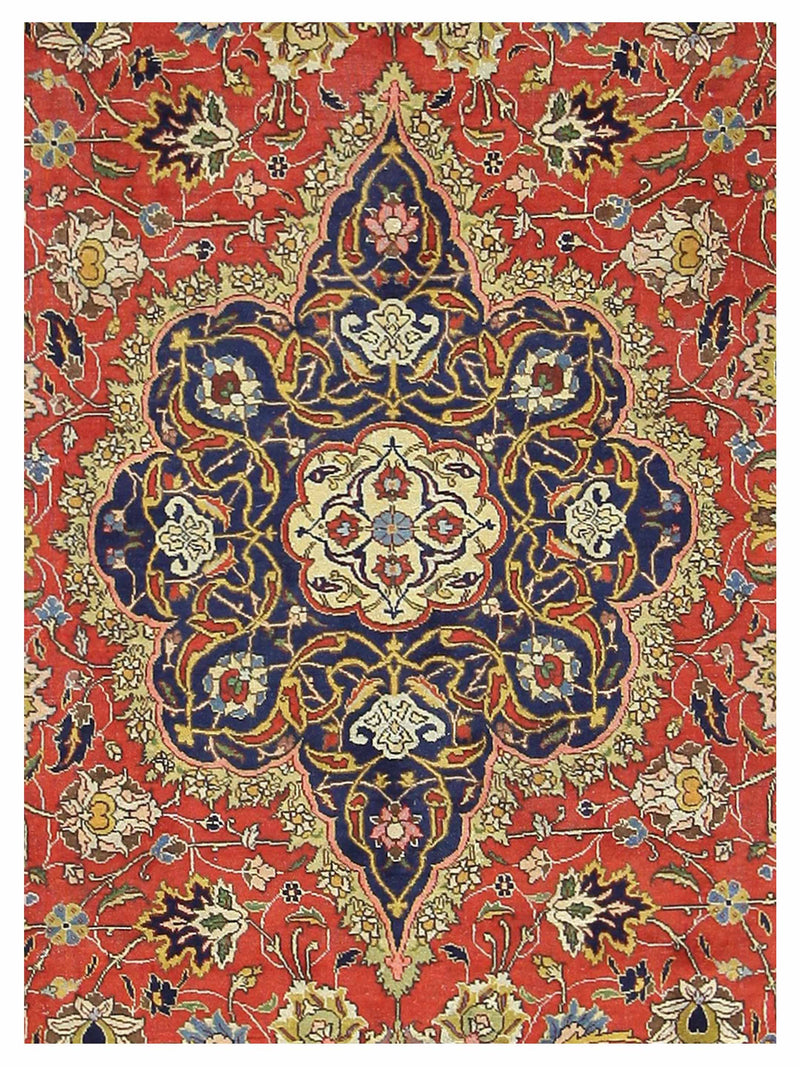 Pacific Khoy 67252 Red Navy Traditional Hand Knotted Rug