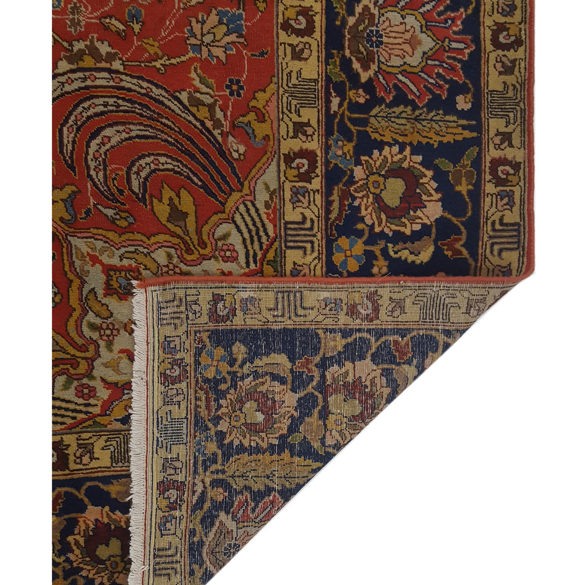 Pacific Khoy 67252 Red Navy Traditional Hand Knotted Rug