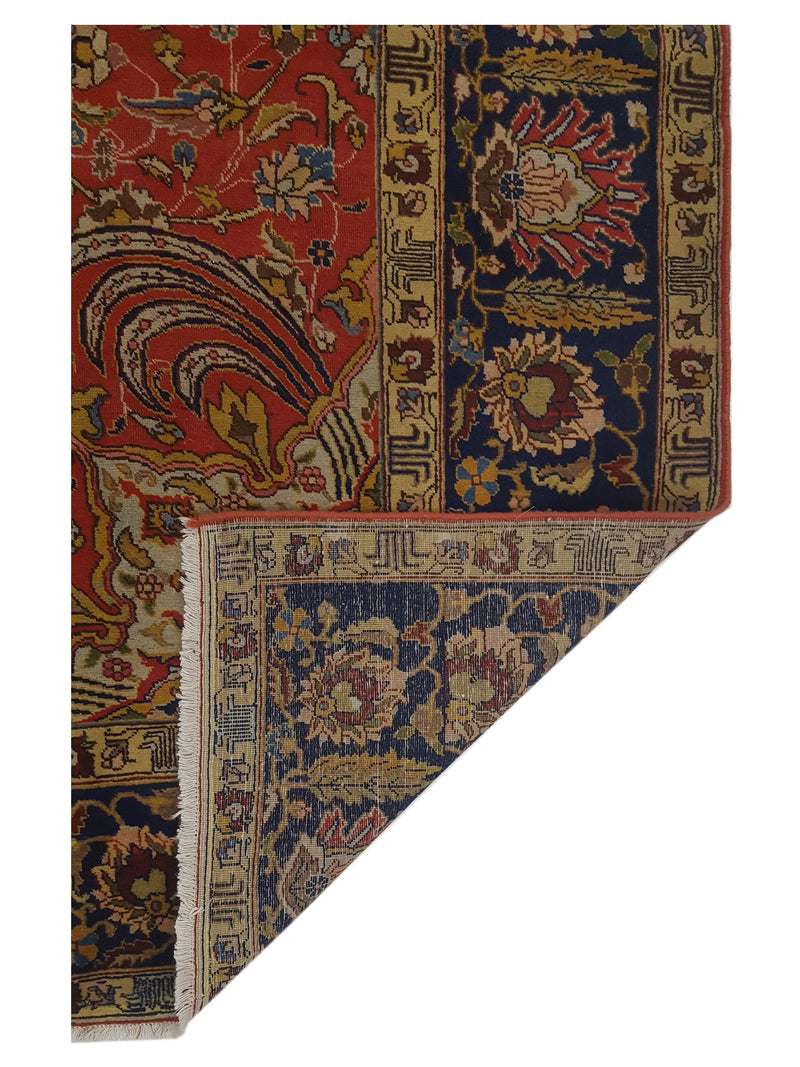 Pacific Khoy 67252 Red Navy Traditional Hand Knotted Rug