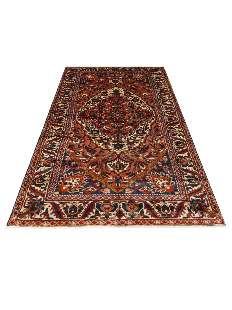 Pacific Bakhtiyari 67253 Blue Red Traditional Hand Knotted Rug