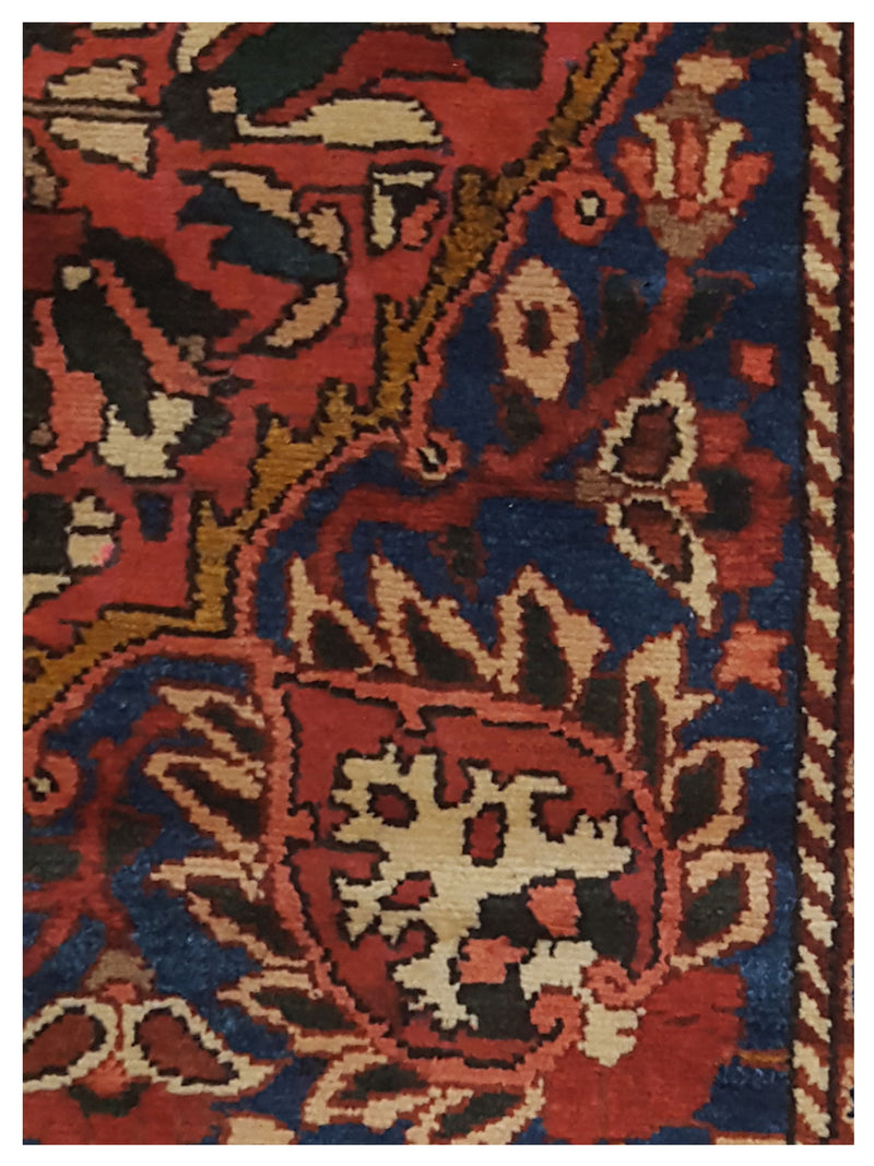 Pacific Bakhtiyari 67253 Blue Red Traditional Hand Knotted Rug