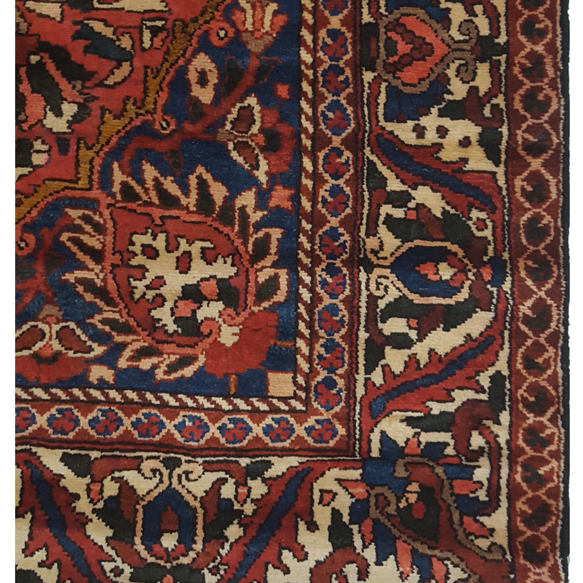 Pacific Bakhtiyari 67253 Blue Red Traditional Hand Knotted Rug