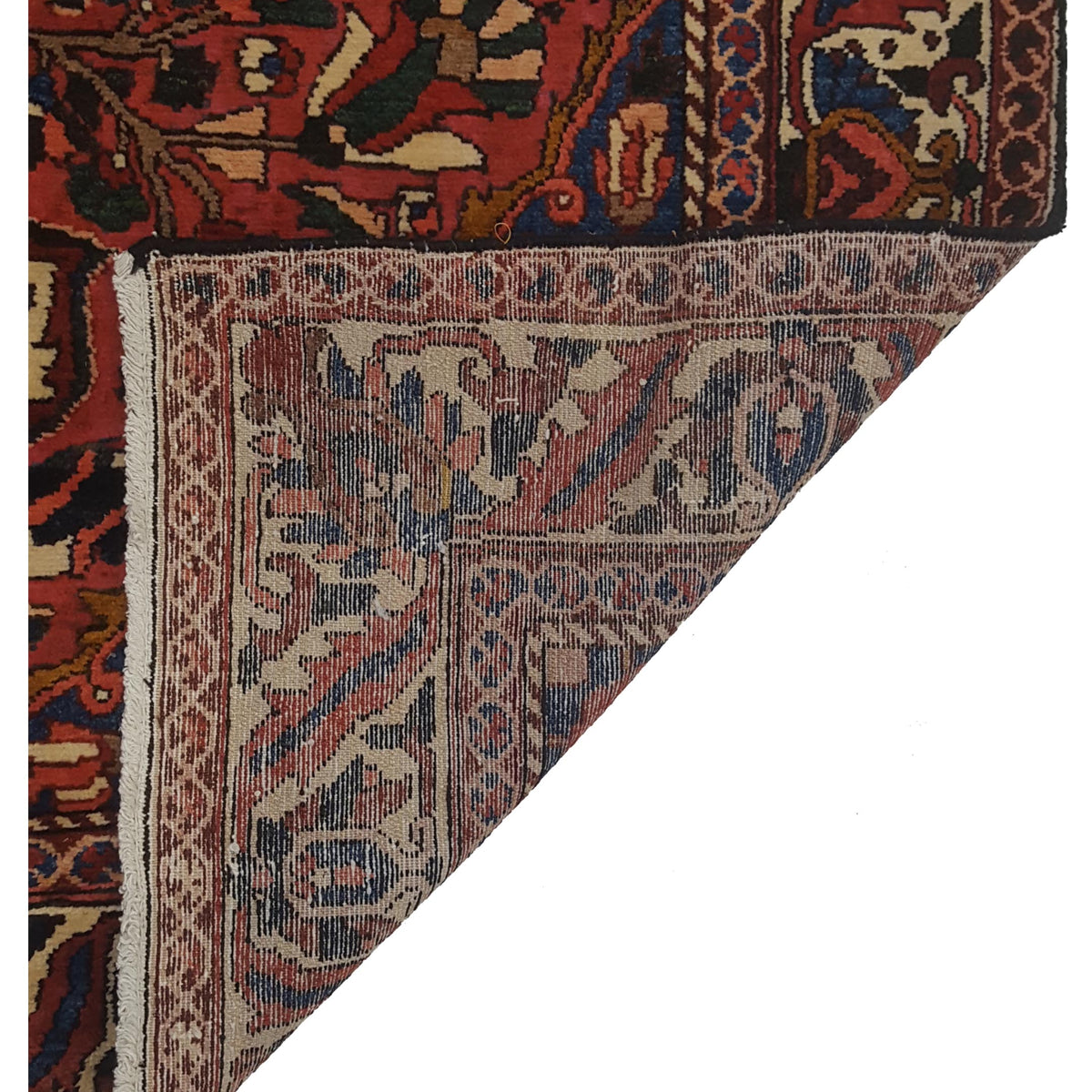 Pacific Bakhtiyari 67253 Blue Red Traditional Hand Knotted Rug