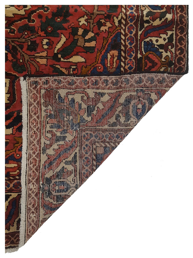 Pacific Bakhtiyari 67253 Blue Red Traditional Hand Knotted Rug