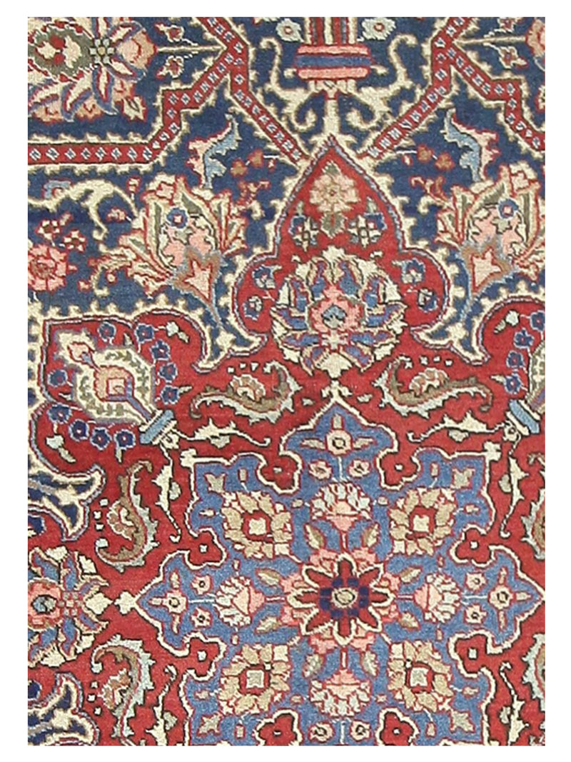 Pacific Khoy 67254 Red Navy Traditional Hand Knotted Rug