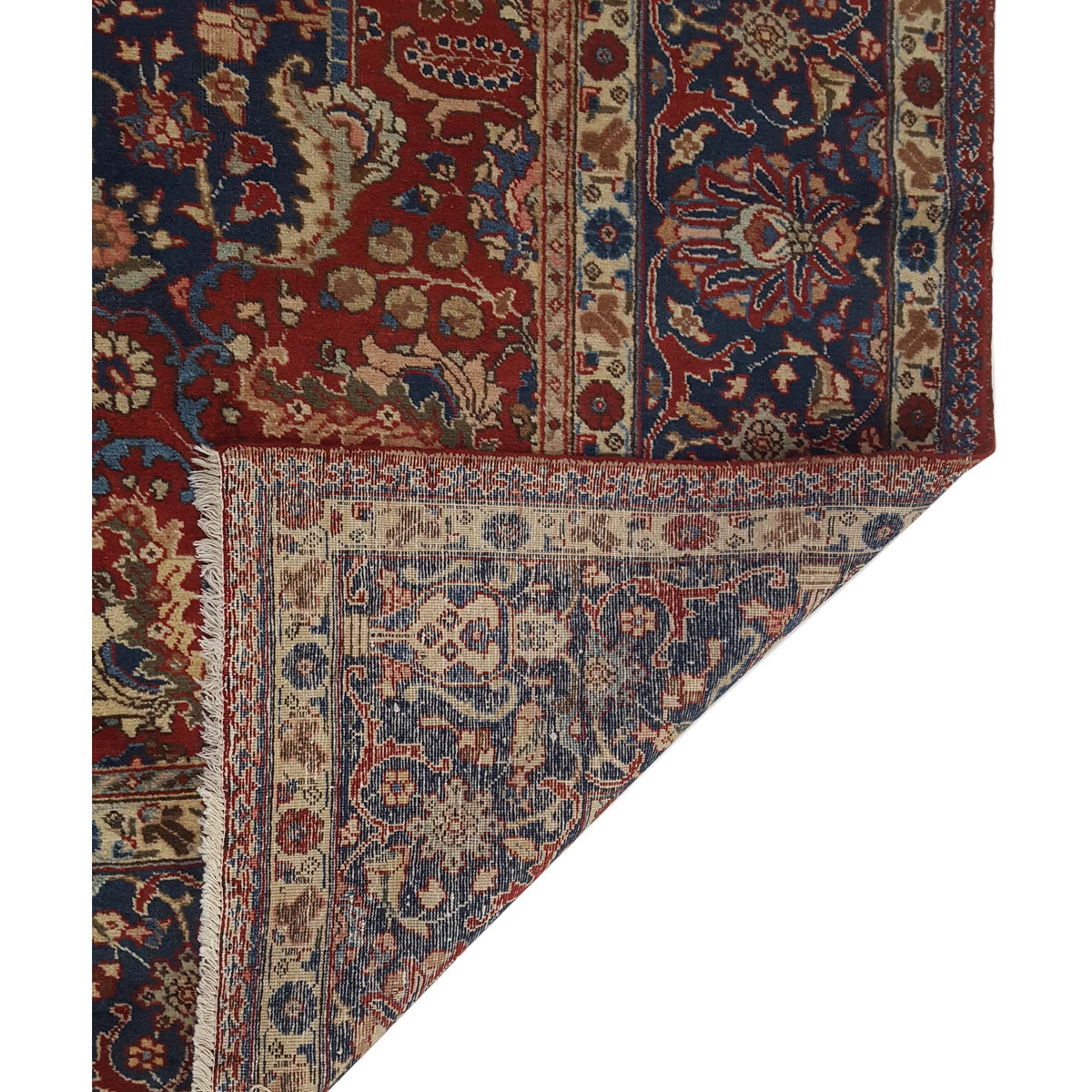Pacific Khoy 67254 Red Navy Traditional Hand Knotted Rug