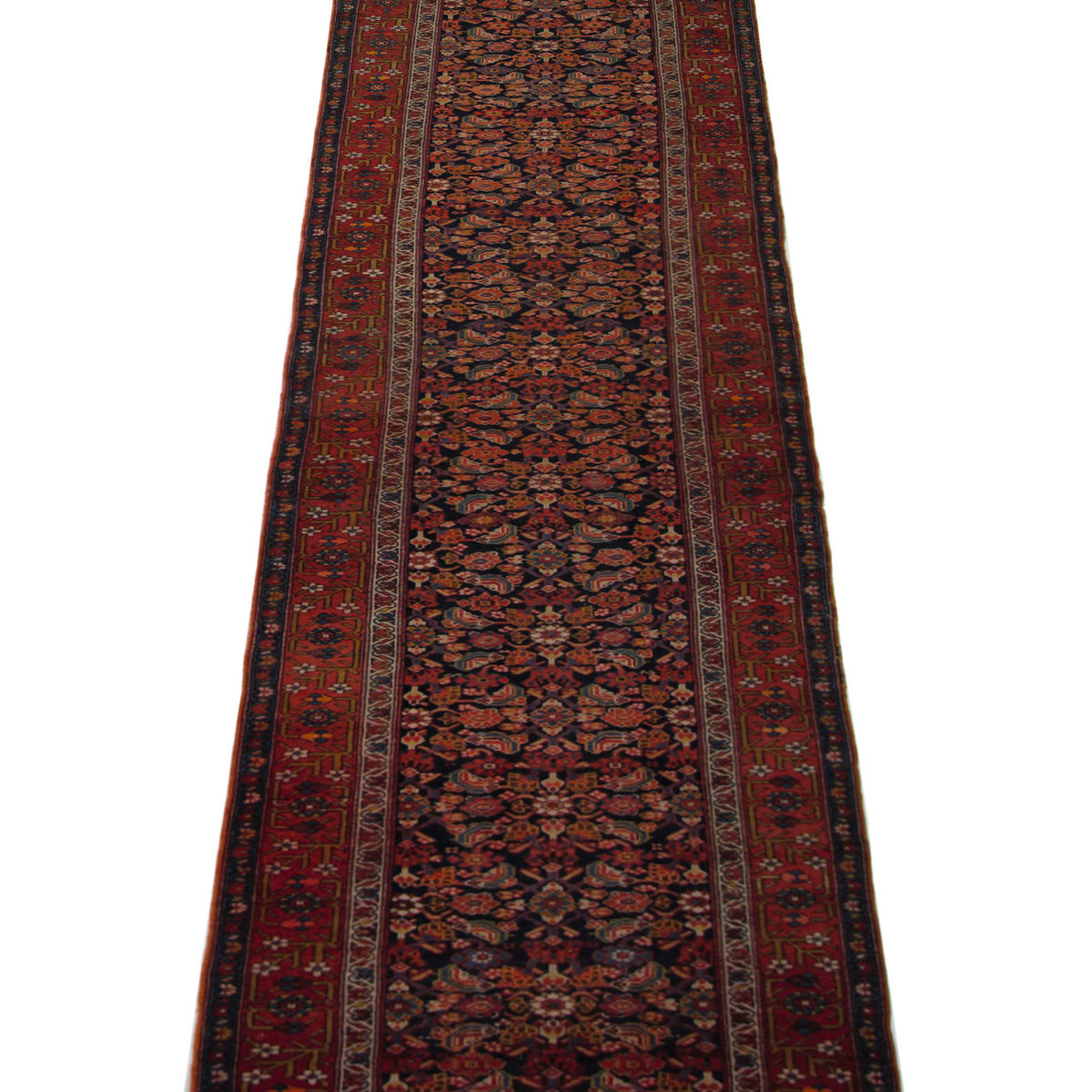 Pacific Zanjan 67255 Navy Rust Traditional Hand Knotted Rug