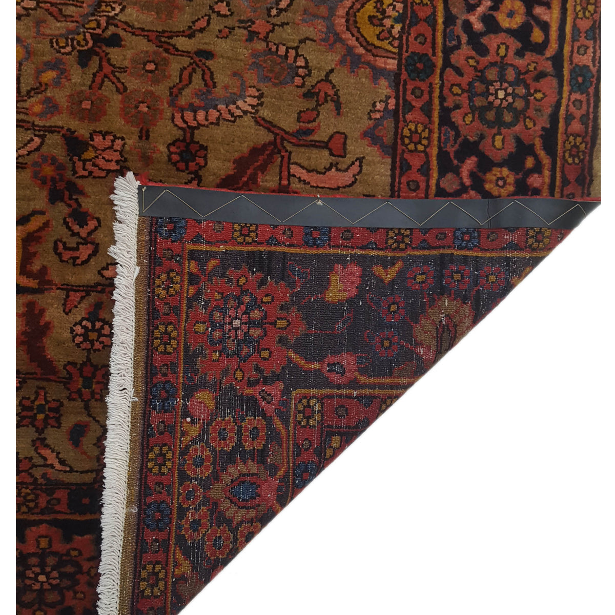 Pacific Hamadan 67256 Gold Navy Traditional Hand Knotted Rug