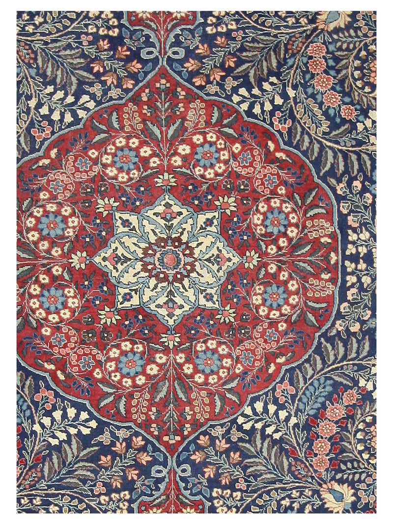 Pacific Khoy 67258 Red Navy Traditional Hand Knotted Rug