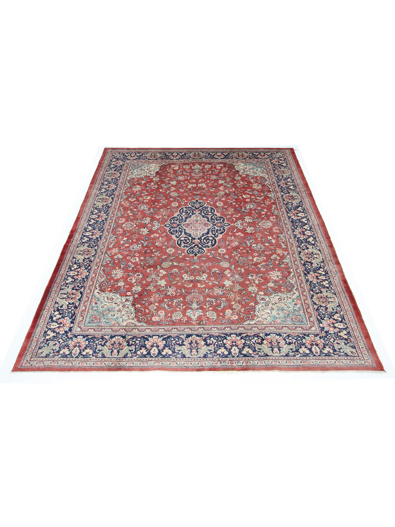 Pacific Sarouk Mahal 67259 Blue Red Traditional Hand Knotted Rug