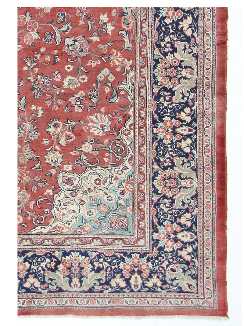 Pacific Sarouk Mahal 67259 Blue Red Traditional Hand Knotted Rug