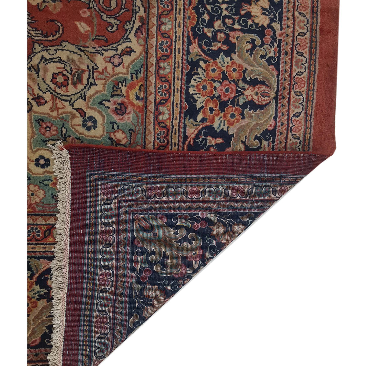 Pacific Sarouk Mahal 67259 Blue Red Traditional Hand Knotted Rug
