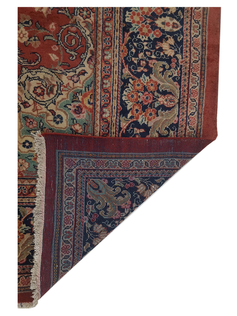 Pacific Sarouk Mahal 67259 Blue Red Traditional Hand Knotted Rug