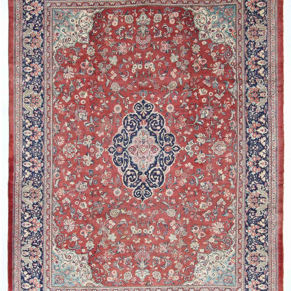 Pacific Sarouk Mahal  Blue Red Traditional