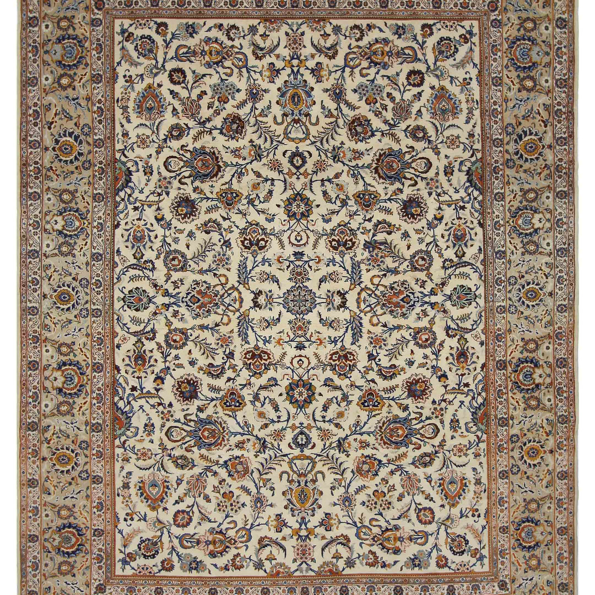 Pacific Kashan  Beige Ivory Traditional