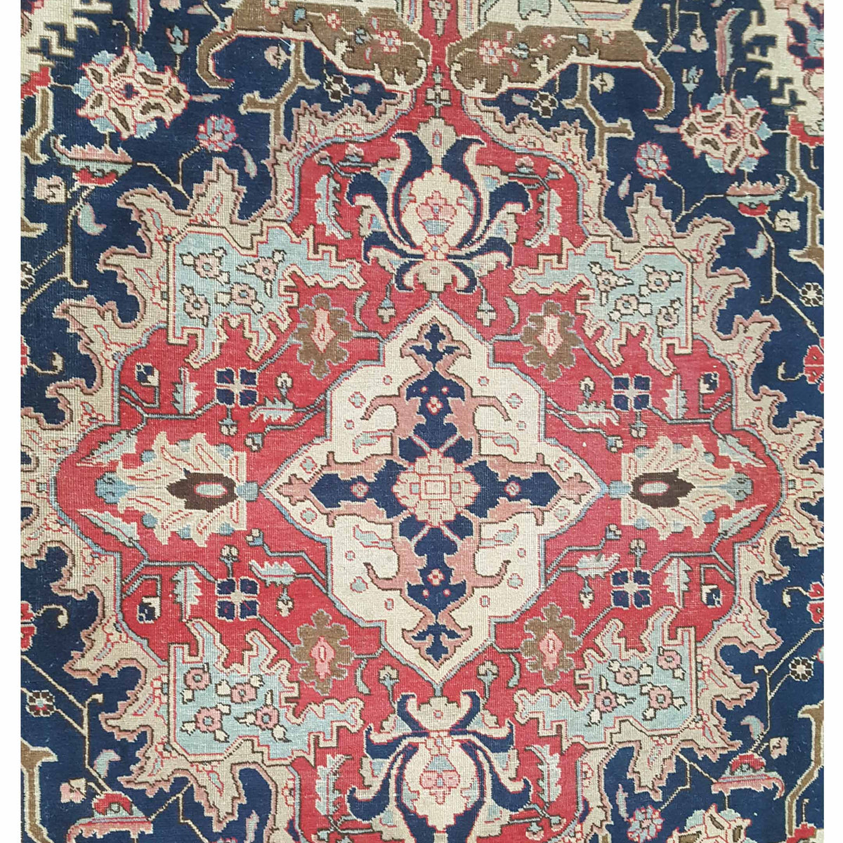 Pacific Khoy 67262 Red Navy Traditional Hand Knotted Rug