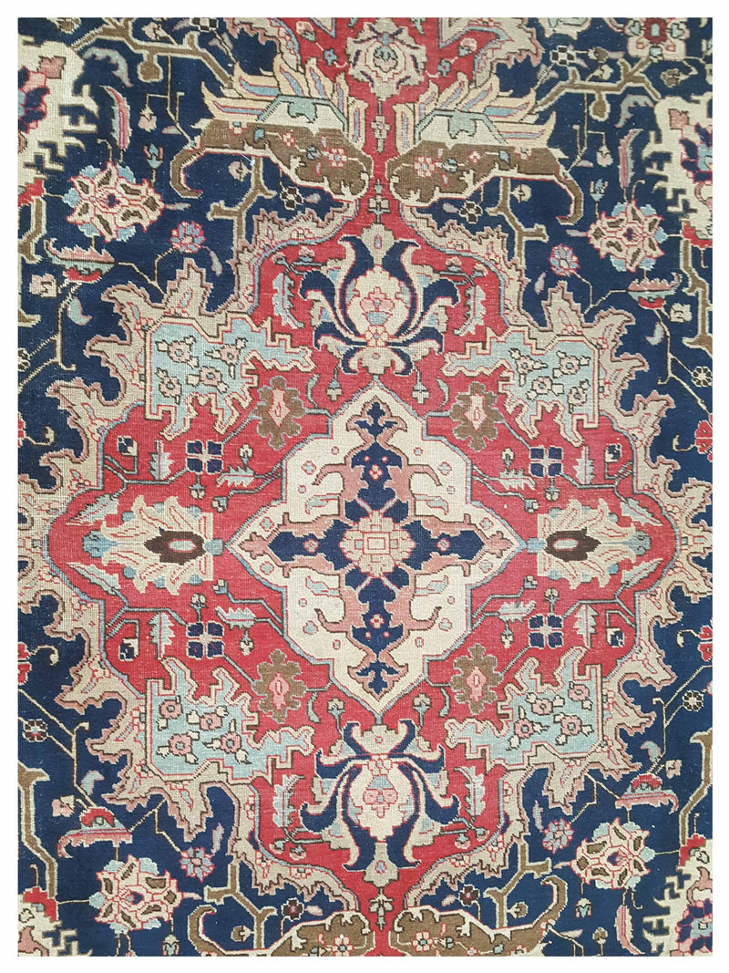 Pacific Khoy 67262 Red Navy Traditional Hand Knotted Rug