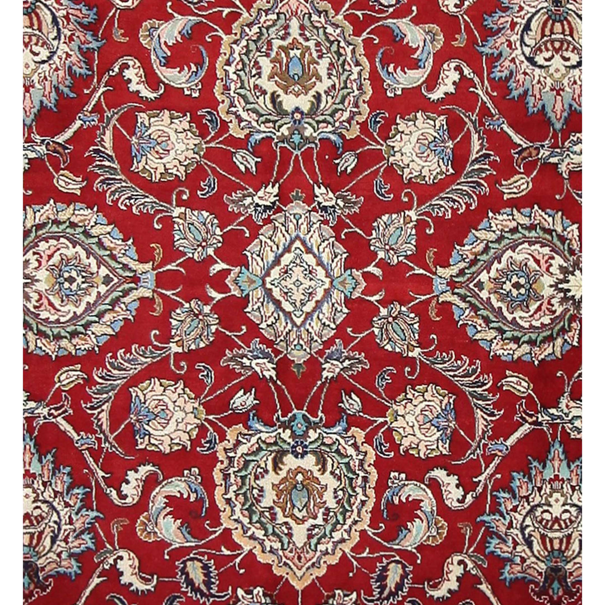 Pacific Tabriz 67263 Red Ivory Traditional Hand Knotted Rug