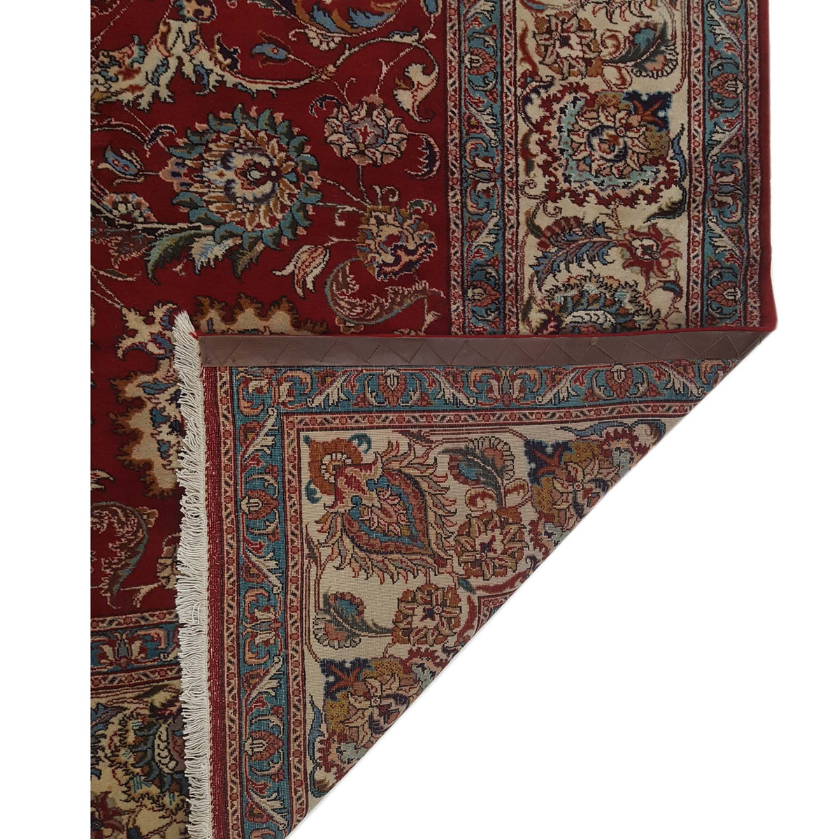 Pacific Tabriz 67263 Red Ivory Traditional Hand Knotted Rug