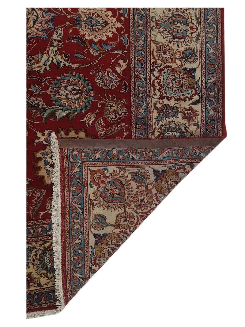 Pacific Tabriz 67263 Red Ivory Traditional Hand Knotted Rug