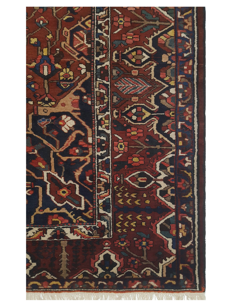 Pacific Bakhtiyari 67265 Red Blue Traditional Hand Knotted Rug