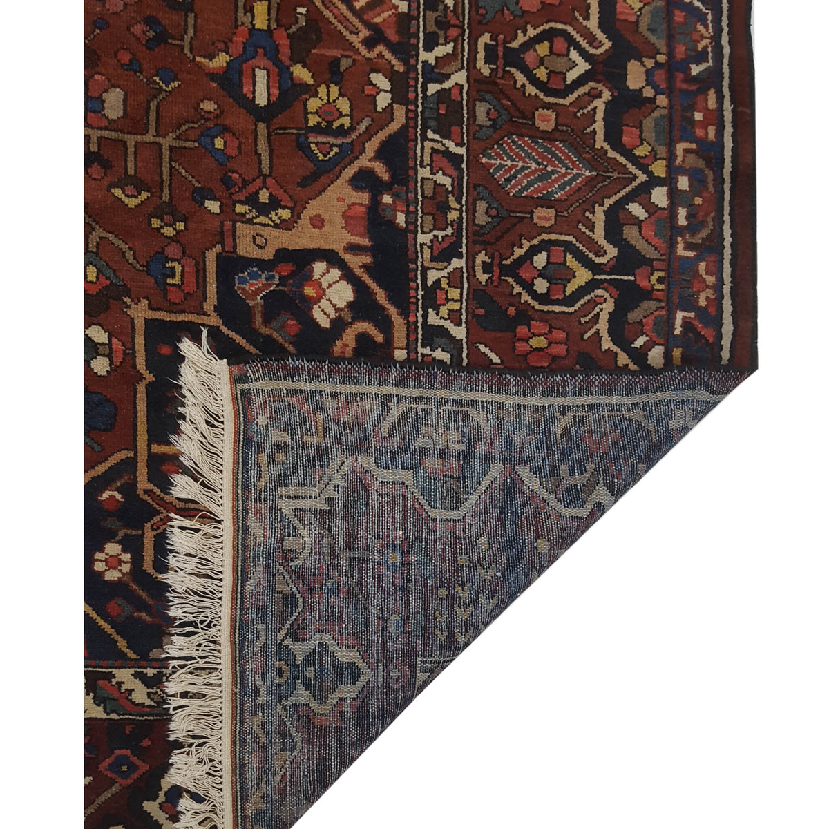 Pacific Bakhtiyari 67265 Red Blue Traditional Hand Knotted Rug