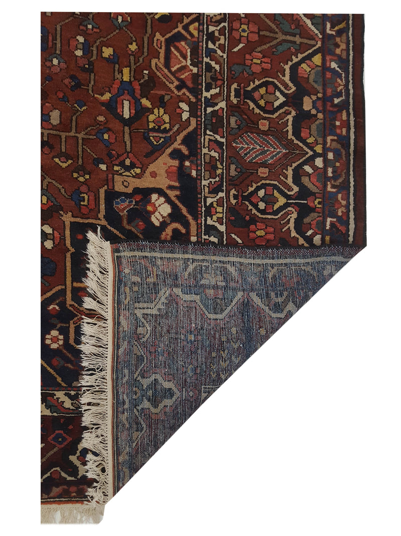 Pacific Bakhtiyari 67265 Red Blue Traditional Hand Knotted Rug
