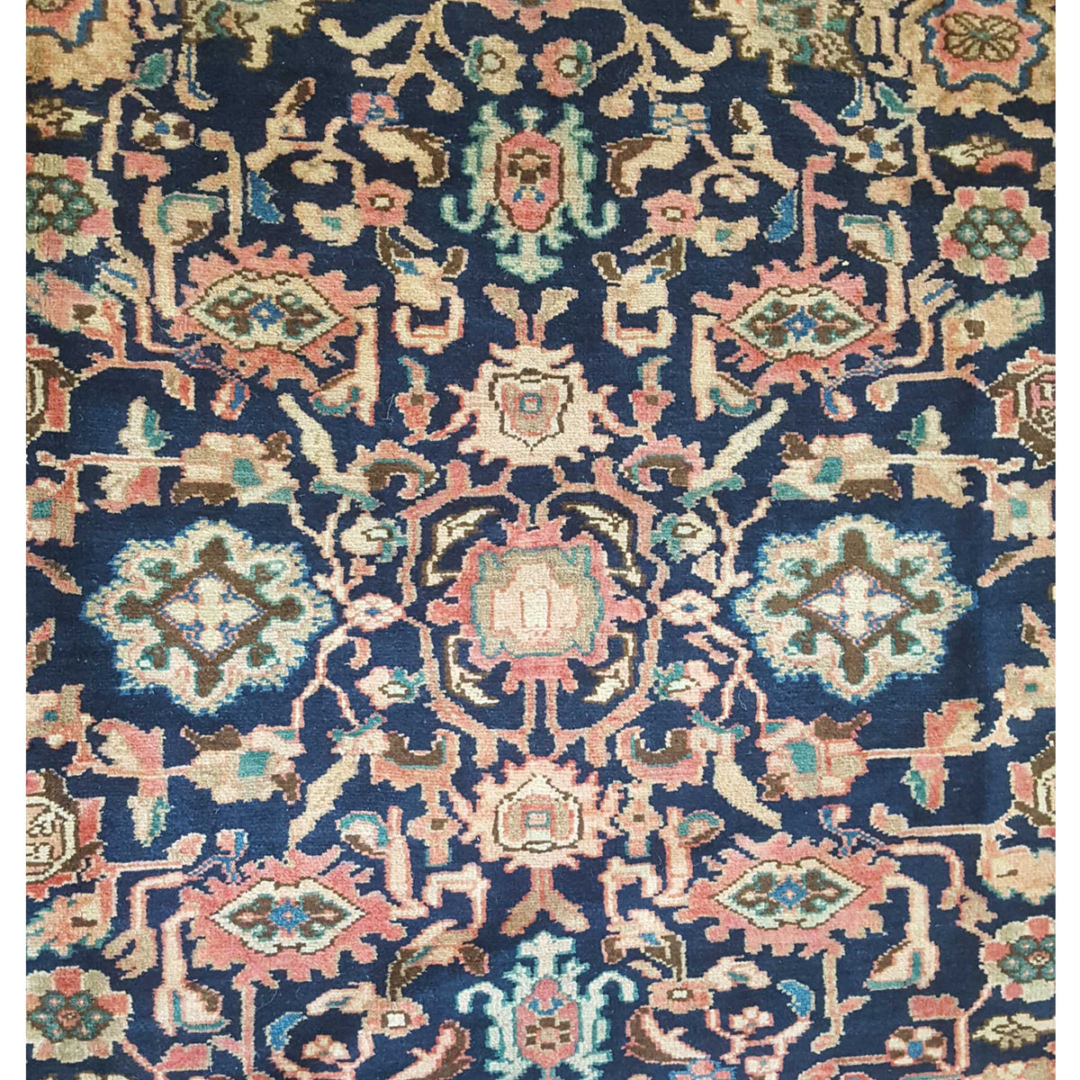 Pacific Nahavand 67268 Navy Rust Traditional Hand Knotted Rug