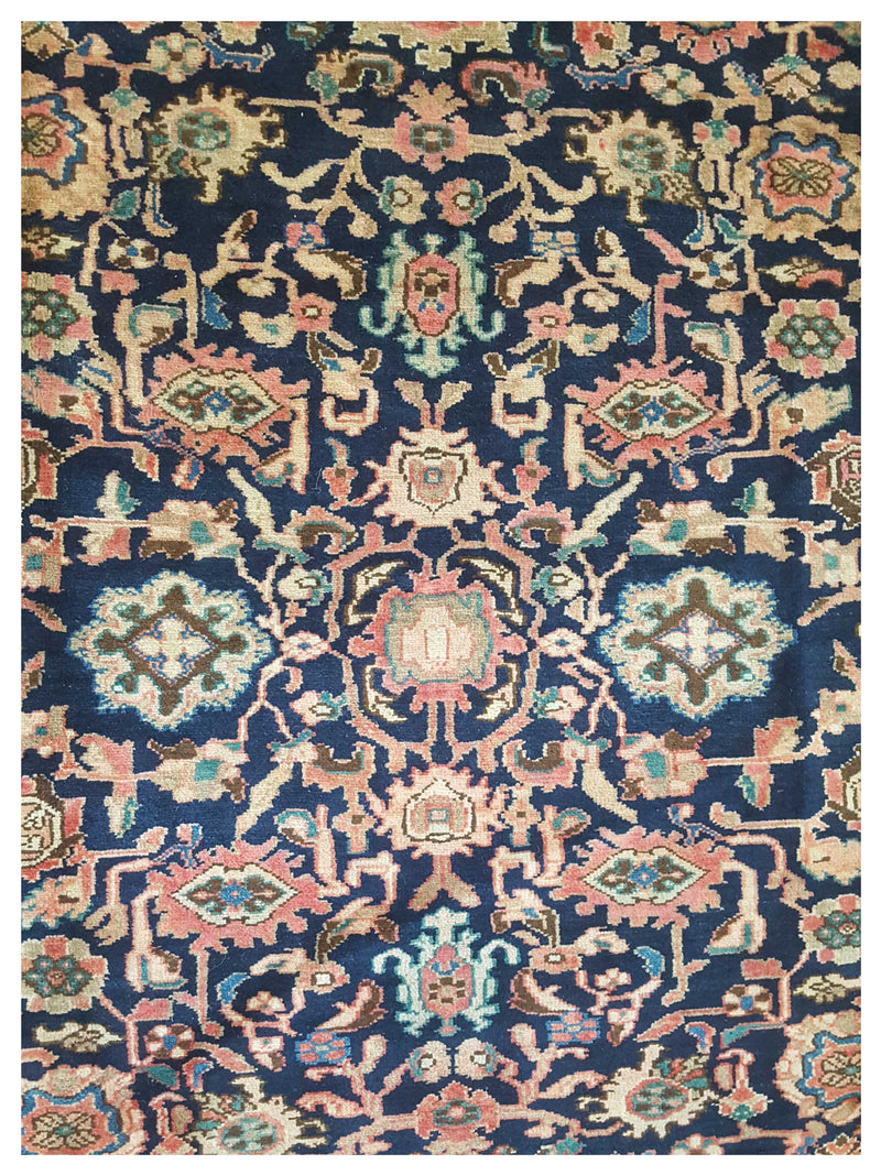 Pacific Nahavand 67268 Navy Rust Traditional Hand Knotted Rug