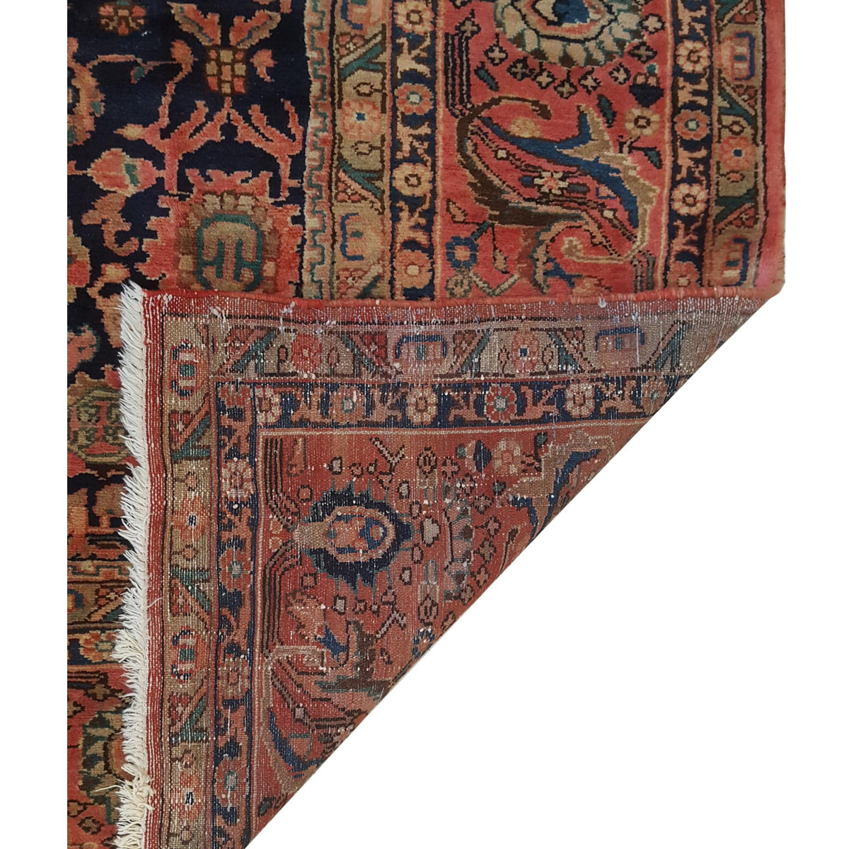 Pacific Nahavand 67268 Navy Rust Traditional Hand Knotted Rug