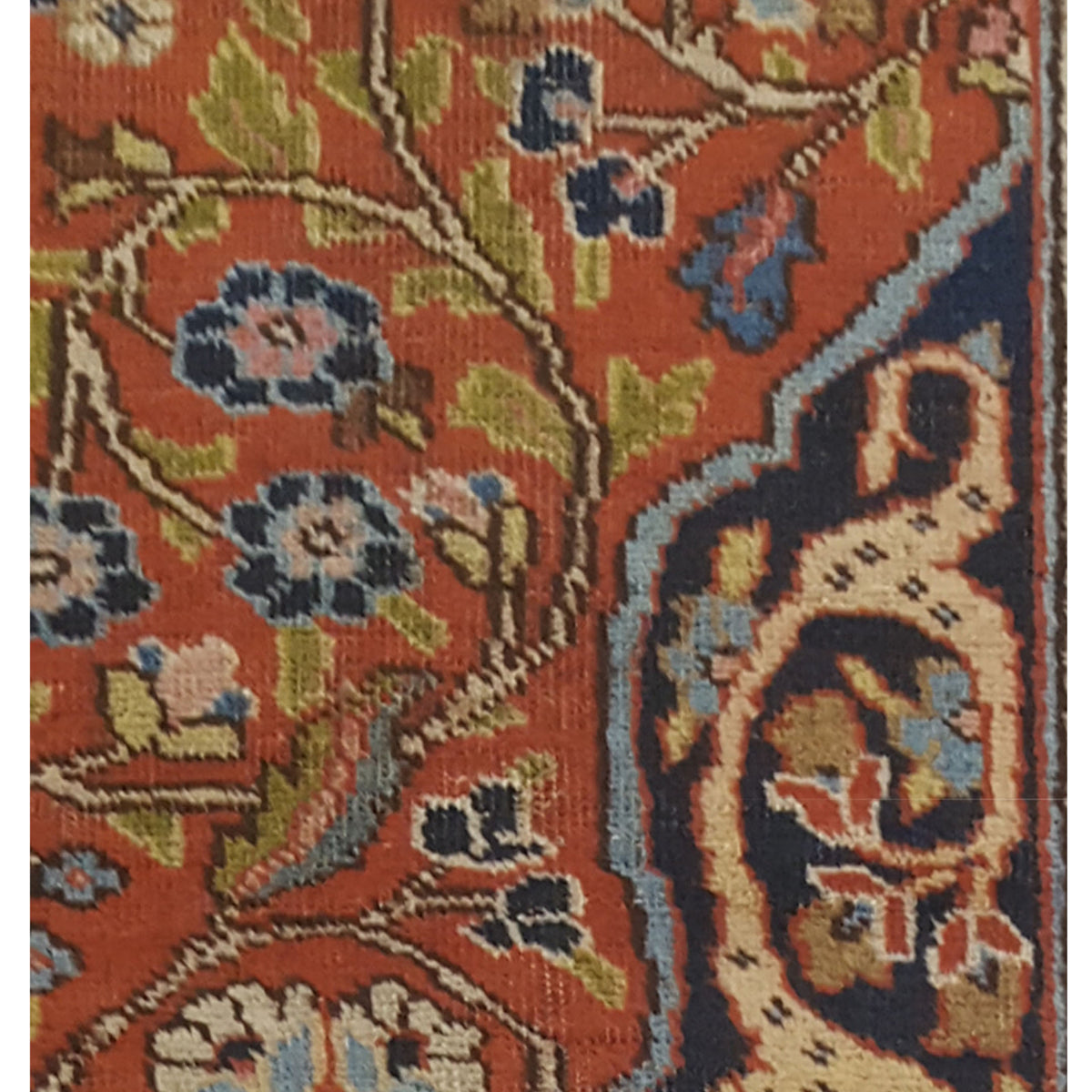 Pacific Khoy 67273 Red Navy Traditional Hand Knotted Rug