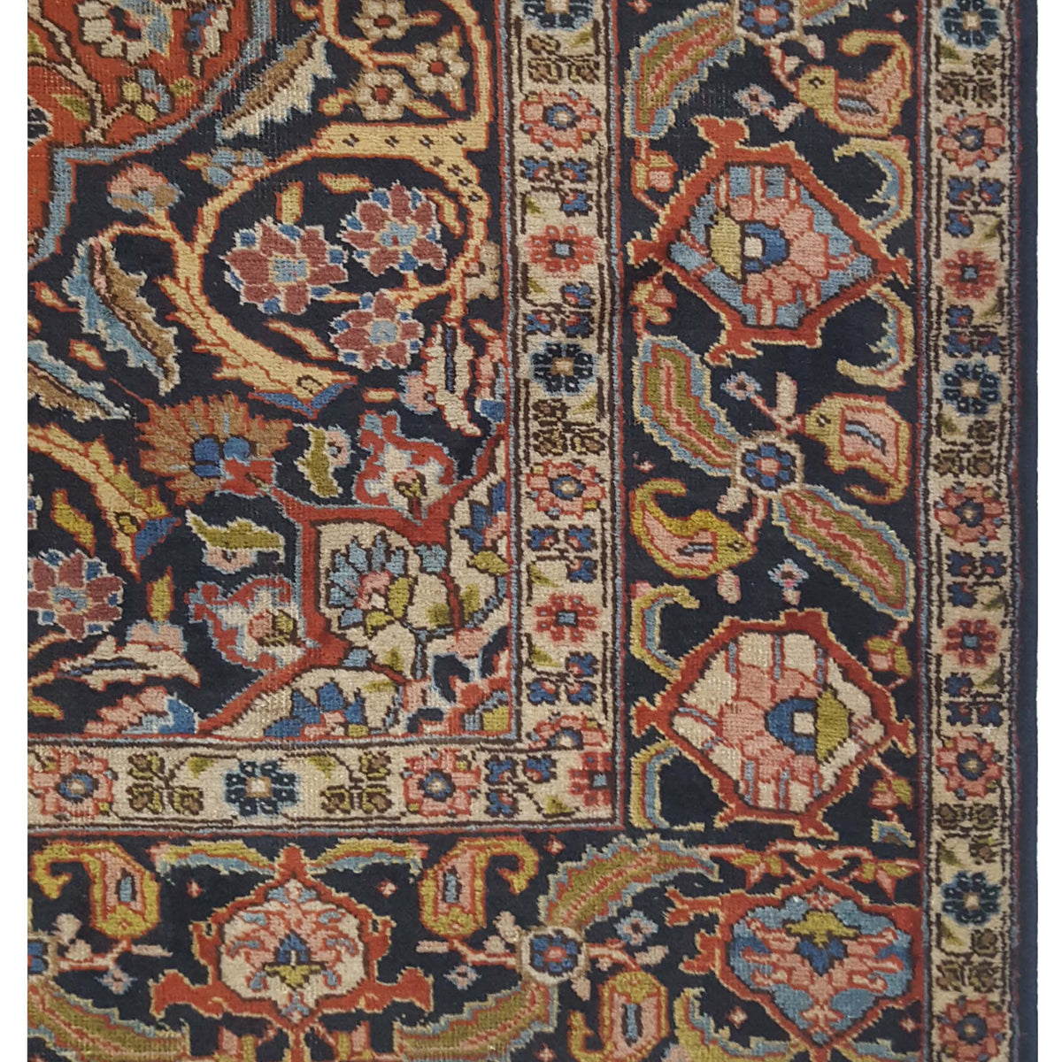 Pacific Khoy 67273 Red Navy Traditional Hand Knotted Rug