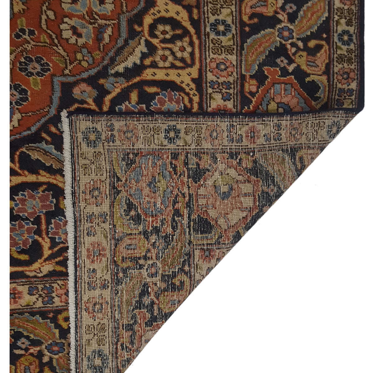 Pacific Khoy 67273 Red Navy Traditional Hand Knotted Rug
