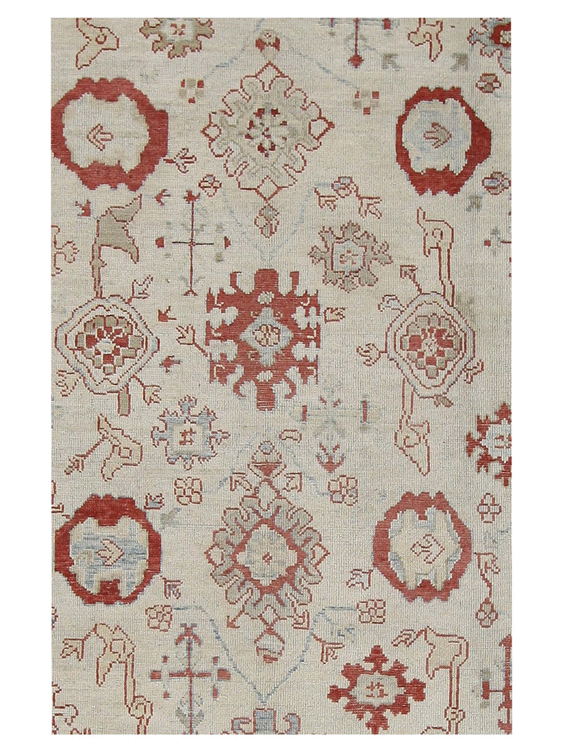 Pacific Ushak TR 67277 Beige Orange Traditional Hand Knotted Rug