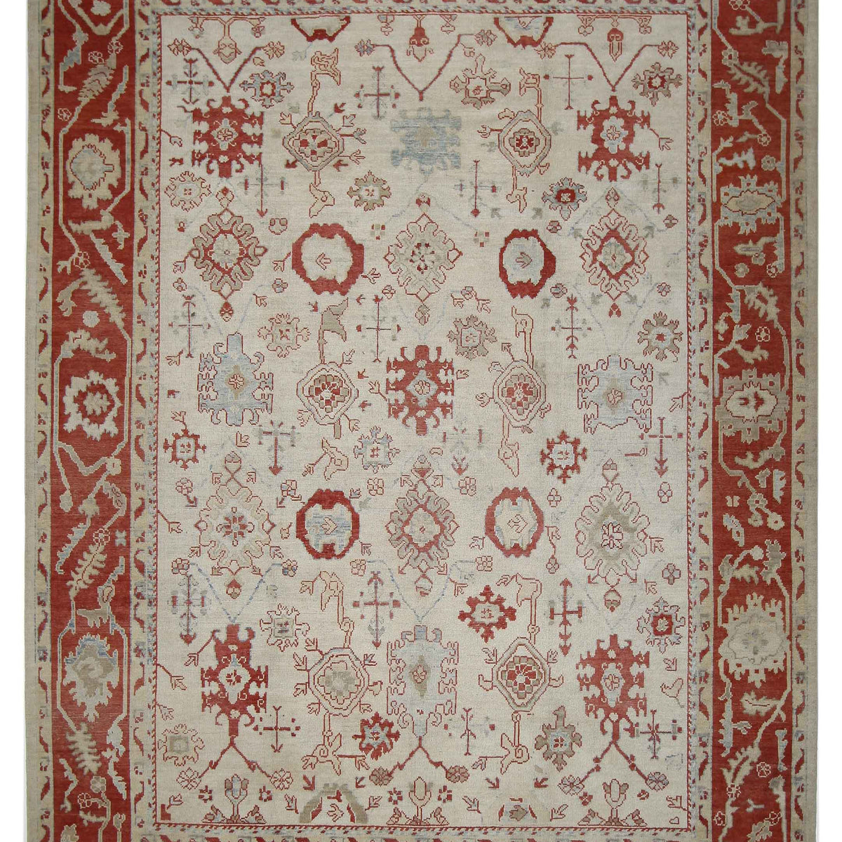 Pacific Ushak  Beige Orange Traditional