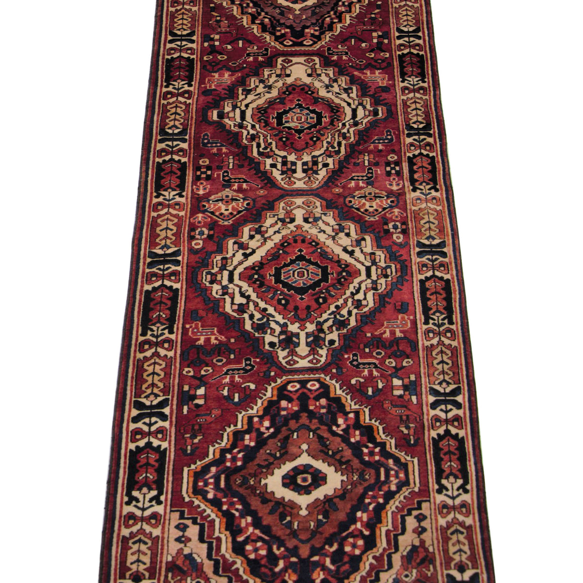 Pacific Bakhtiyari 67278 Red Navy Traditional Hand Knotted Rug