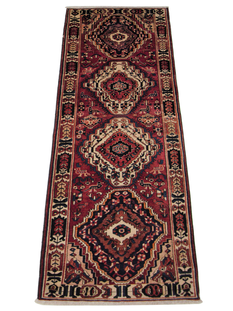 Pacific Bakhtiyari 67278 Red Navy Traditional Hand Knotted Rug