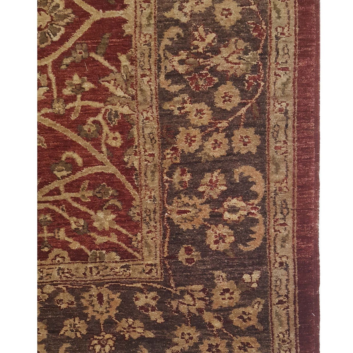 Pacific Peshawar 67279 Rust Lt.Brown Traditional Hand Knotted Rug