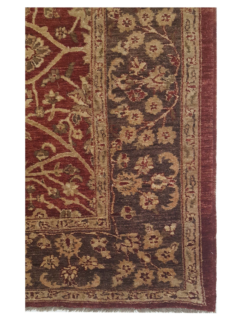 Pacific Peshawar 67279 Rust Lt.Brown Traditional Hand Knotted Rug