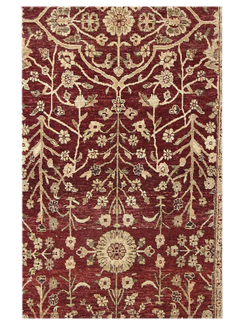Pacific Peshawar 67279 Rust Lt.Brown Traditional Hand Knotted Rug