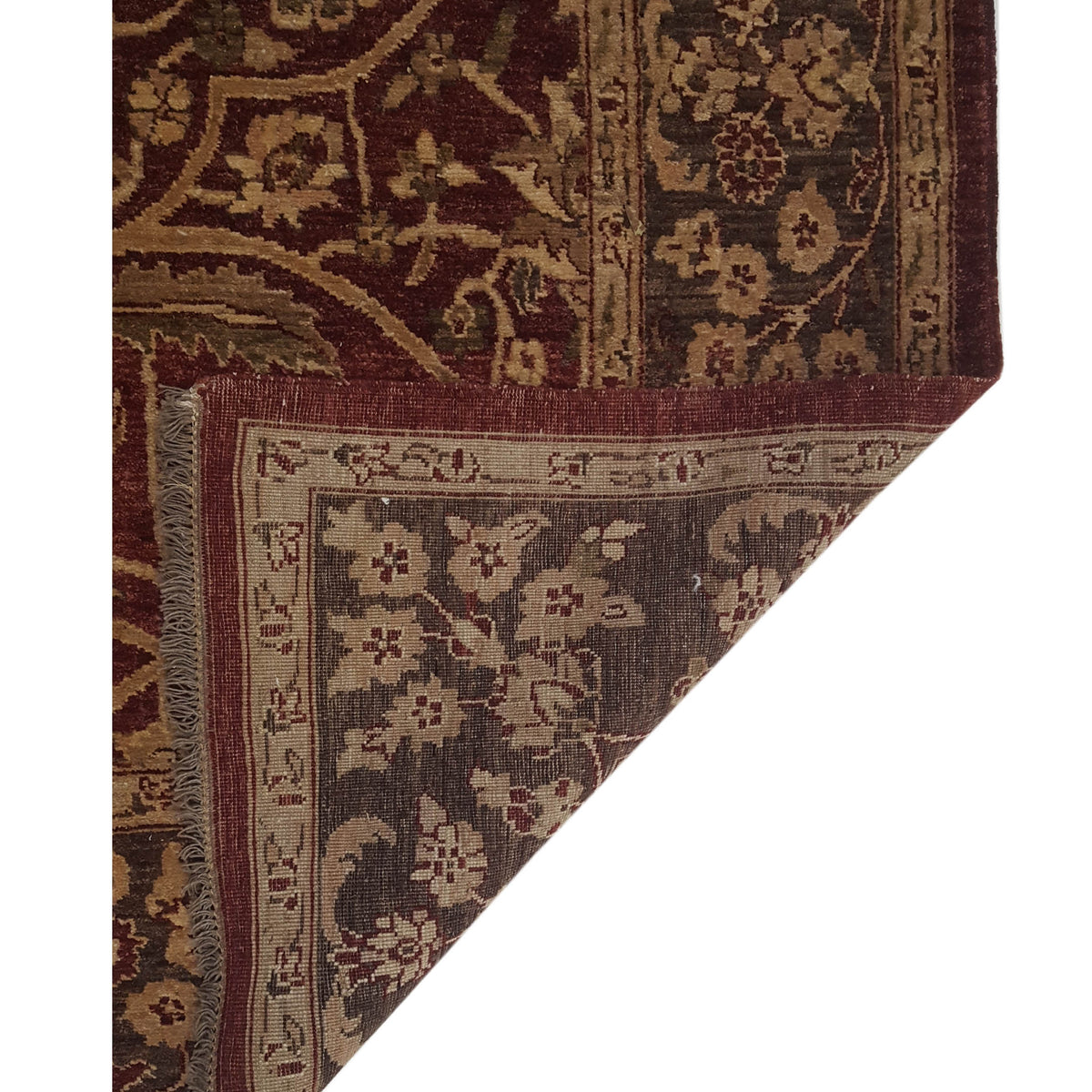 Pacific Peshawar 67279 Rust Lt.Brown Traditional Hand Knotted Rug
