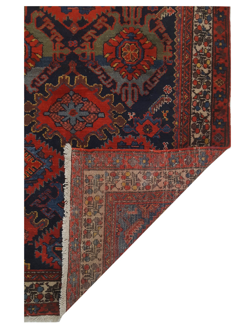 Pacific Malayer 67280 Red Navy Traditional Hand Knotted Rug
